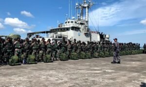 Dukung Satgas Pamtas Kaltara, Kapal Perang Kolinlamil 540 Menuju Perbatasan RI-Malaysia