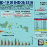 Update 3 September 2021 Korban Covid-19 di Indonesia: 4.116.890 Positif, 3.813.643 Sembuh, 134.930 Meninggal