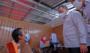 Bupati Muba Dodi Reza Tinjau Vaksin Gotong Royong dan Resmikan Gedung Klinik SMC Tungkal Jaya
