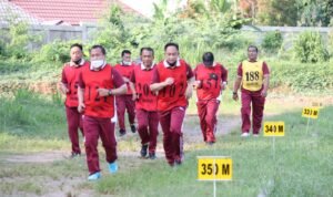 Guna Mengukur Kemampuan Fisik Personel, Polda Sumsel Gelar Tes Kesamptaan Jasmani