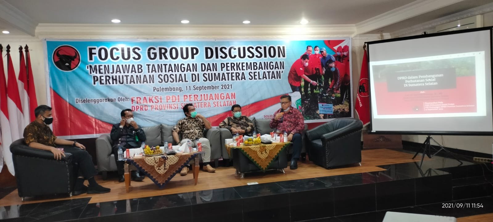 PDIP Sumsel menggelar FGD yang membahas tentang Perhutanan Sosial di Palembang Sumsel (Dok. Humas PDIP Sumsel)