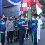 Kapolda Sumsel Dampingi Gubernur HD Melepas Kontingen PON Sumsel di Papua