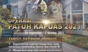 Kapolres Kapuas Hulu Pimpin Operasi Patuh Kapuas 2021