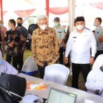Wagub Mawardi Yahya Tinjau Vaksinasi di Kabupaten Banyuasin