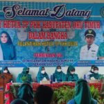 Ketua TP PKK Kecamatan Madang Suku III Resmi Lantik 6 Tim Penggerak PKK Desa