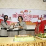 Pemotongan Tumpeng Tandai HUT Polwan ke-73 di Polres Padangsidimpuan