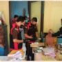 Tim Kajari Lahat geledah kantor Dinas Perpusatakaan Lahat Sumsel (Agustoni / Mattanews.co)