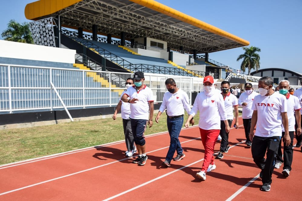 Stadion Purnawarman di Purwakarta Jabar (Agus Sugianto / Mattanews.co)
