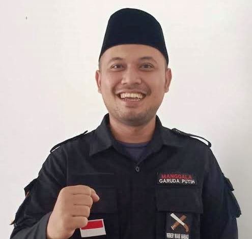 Ketua Organisasi Masyarakat (ORMAS) Manggala Garuda Putih, Ramdan Juniar (Agus Sugianto / Mattanews.co)