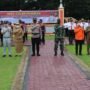 Apel kegiatan Operasi Patuh Toba 2021 di Polres Labuhanbatu Sumut (Messo Gulo / Mattanews.co)