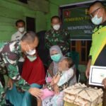 Peringati HUT TNI ke-76, Kodim 0212/TS Beri Bantuan ke Anak Penderita Tumor