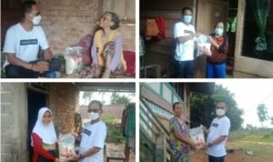 Polres dan IWO PALI Salurkan Bansos di Kecamatan Talang Ubi
