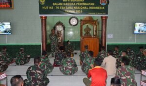 Korem 044/Gapo gelar doa bersama sambut HUT TNI Ke 76