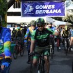 Danrem 044/Gapo Ikuti Fun Bike Bersama Pangdam II/Swj dan Kapolda Sumsel