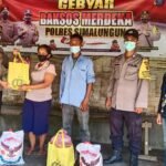 Kapolsek Perdagangan Salurkan Bantuan Merdeka Polres Simalungun