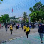 Tangkal COVID-19 Senam Sehat Ala Kominfo Muba