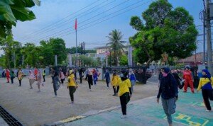 Tangkal COVID-19 Senam Sehat Ala Kominfo Muba