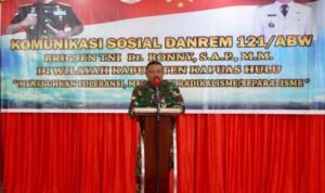 Danrem 121/Abw Gelar Komunikasi Sosial dengan Pemkab Kapuas Hulu