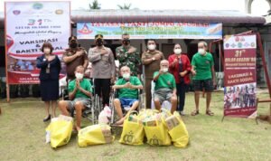 Kapolres Simalungun Pimpin Vaksinasi dan Baksos Pengabdian 31 Tahun Akabri 1990 Secara Virtual