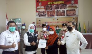 Gerakan Pramuka Kwarcab Palembang Gelar Vaksinasi Massal