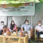 Herman Deru Terus Salurkan Bantuan Beras Bagi Ratusan KK Terdampak Pandemi di Bukit Kecil