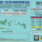 Update 11 Oktober 2021 Korban Covid-19 di Indonesia: 4.228.552 Positif, 4.063.295 Sembuh, 142.716 Meninggal