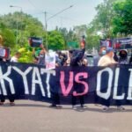 Aliansi Mahasiswa dan Buruh Gelar Aksi Kreatif Memperingati Satu Tahun Omnibus Law dan Hari OLIGARKI
