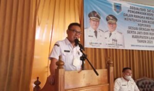 Buka Sosialisasi Satgas Pengawasan Koperasi, Ini Pesan Sekda Lahat