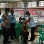200 WBP Lapas Kelas IIB PSP Kanwil Kemenkumham Sumut Terima Vaksin Dosis Kedua