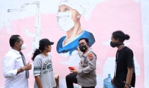 Polda Sumut Gelar Festival Mural 2021, Angkat Tema Vaksinasi COVID-19