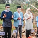 Peletakan Batu Pertama Pembangunan Hall Center oleh Bupati Ciamis