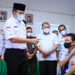 Plt Bupati Pantau Pelaksanaan Serbuan Vaksin Tingkat Pelajar di Muba