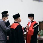 Prokes Ketat, Sertijab Ketua PN Sekayu Berlangsung Khidmat