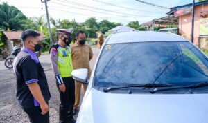 Razia Gabungan, Beni Hernedi Imbau Warga Muba Lengkapi Surat Berkendara dan Patuh Pajak