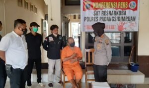 Usai Ditangkap Petugas, Bandar Narkoba di Padangsidimpuan Mengaku Tobat