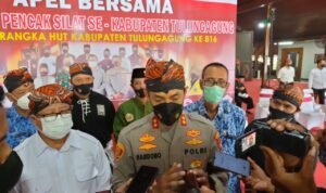 Apel Bersama Perguruan Pencak Silat, Kapolres Tulungagung: Gelorakan Bhinneka Tunggal Ika