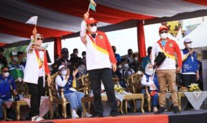 Bareng Istri, Plt Bupati Beni Hernedi Turun Gunung Beri Support Atlet Muba