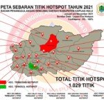 BPBD Rilis Data Sebaran Titik Hotspot Sepanjang Sepanjang Januari-November 2021