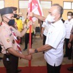 Ketua Kwarcab Pramuka Muba Lepas Peserta Jambore Tingkat Daerah Sumsel