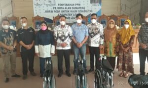 Wujud Peduli, PT DAS Salurkan 13 Kursi Roda Untuk Kaum Disabilitas