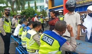 Satlantas dan Urkes Polrestabes Palembang Gelar Razia Dadakan