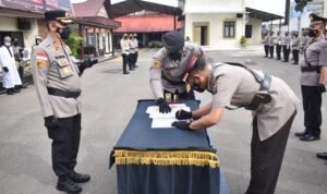 Kapolres Pimpin Sertijab Pejabat Polres Tapsel, Ini Nama-namanya