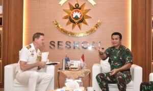 Atase Pertahanan Angkatan Laut Australia Kunjungi Mako Seskoal