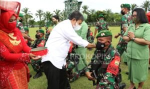 Wawako Pematangsiantar Hadiri Upacara Penyambutan Prajurit Purna Tugas Satgas Yonif 122/TS