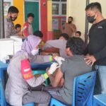 Genjot Capaian Vaksinasi, Polresta Mamuju Target 1.500 Dosis Vaksin Covid-19 Sehari