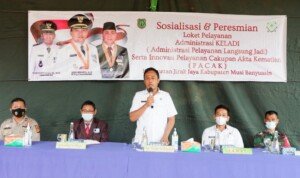 Disdukcapil Launching KELADI dan Pelayanan Cakup Akta Kematian (PACAK) di Jirak Jaya