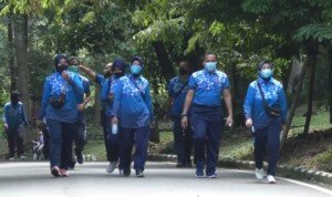 Jalan Sehat Bersama Danwingdikum, Tingkatkan Kekompakan