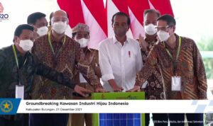 Kunker ke Kalimantan Utara, Presiden Jokowi Groundbreaking Kawasan Industri Hijau Indonesia