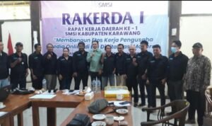 Bahas Program Kerja, SMSI Karawang Gelar Rakerda