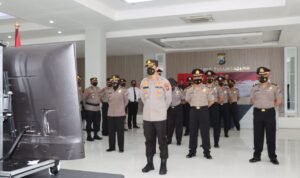 Polres Tulungagung Ikuti Upacara Kenaikan Pangkat Virtual 